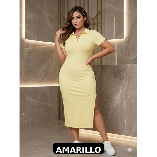 Vestido Polo Rib Premium | Elegancia y Comodidad Todo el Día
