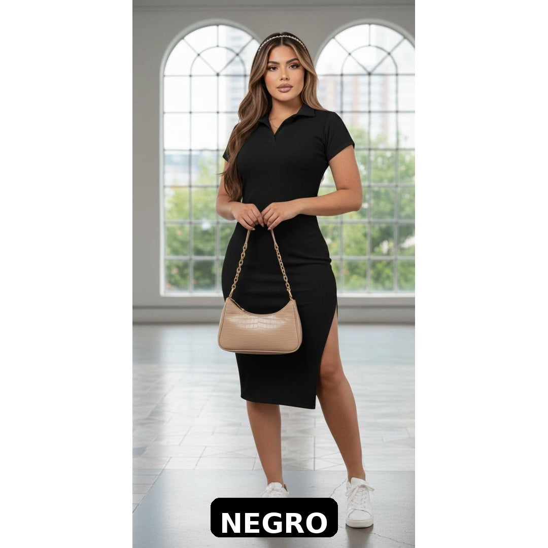 VESTIDO POLO RIB PREMIUM PARA DAMA