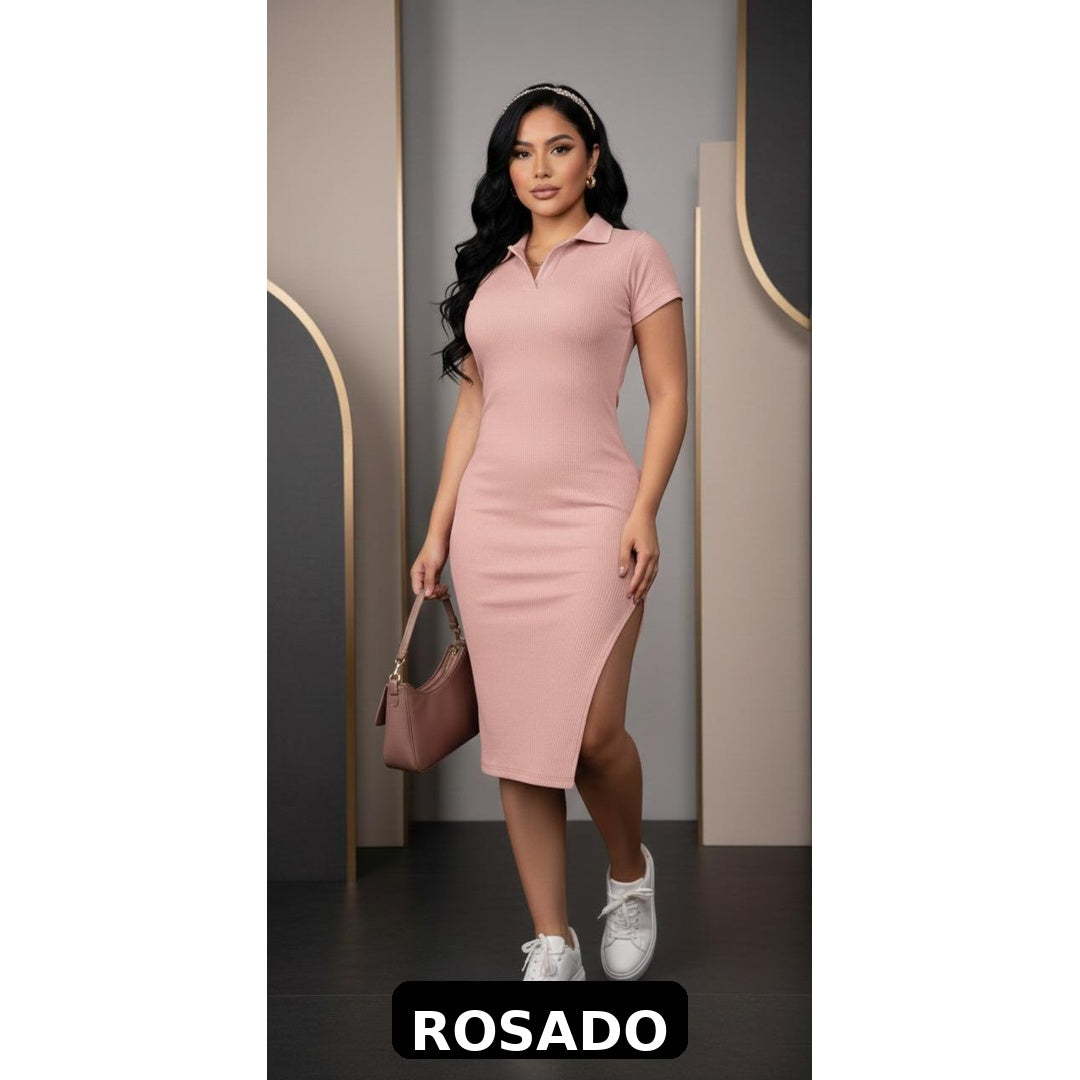 VESTIDO POLO RIB PREMIUM PARA DAMA