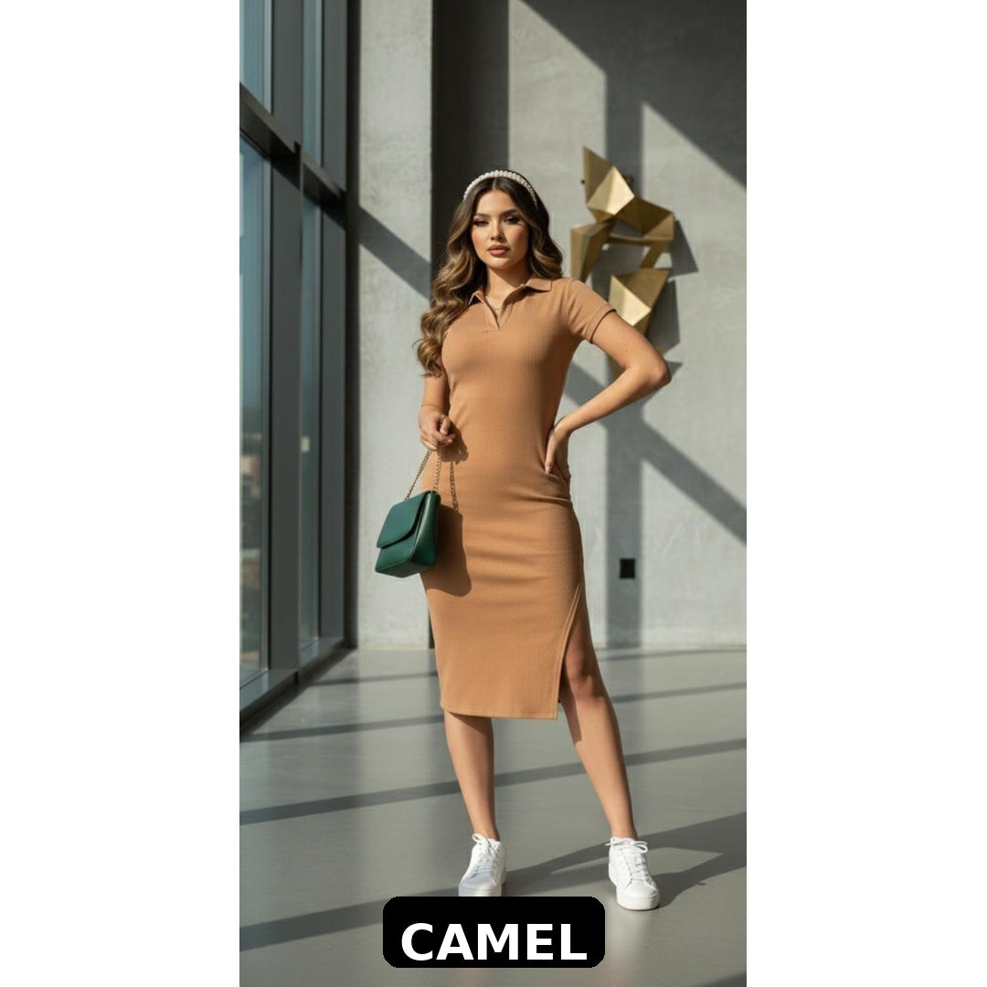 VESTIDO POLO RIB PREMIUM PARA DAMA