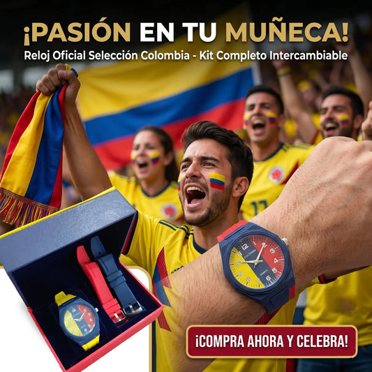 RELOJ TRICOLOR CON PULSOS INTERCAMBIABLE