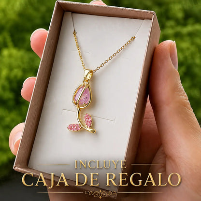 Collar Flor Tulipan Colores +CAJAREG